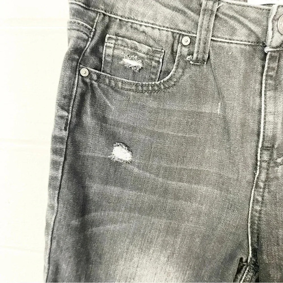 RSQ Girlfriend Gray Distressed Jeans Girls Size 12 - Picture 5 of 9